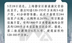 上海壹号院三批次开盘售罄，为2025全国首个单盘破百亿项目