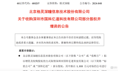 格灵深瞳溢价432%收购亏损公司国科亿道股权