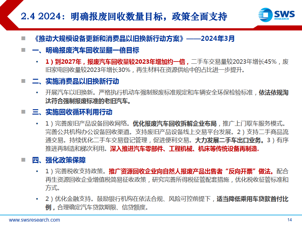 国家发展改革委：鼓励对具备条件的废旧生产设备实施再制造