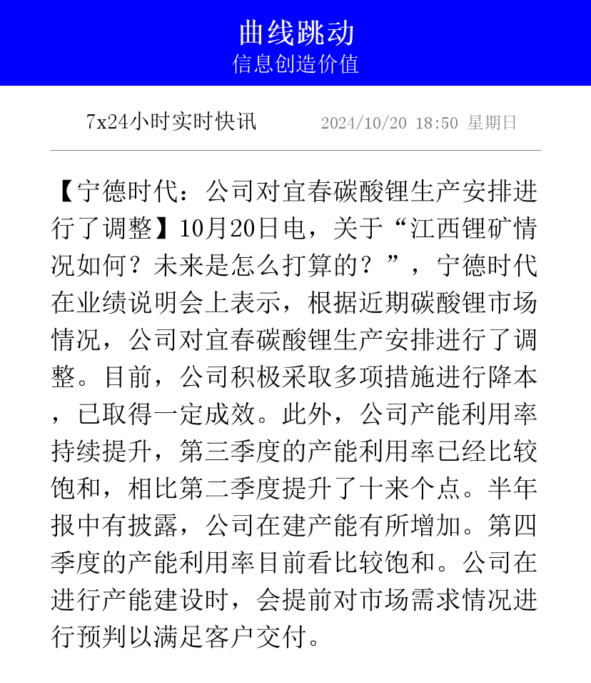 国城矿业谈“金鑫矿业”：未来锂精矿折合碳酸锂单吨生产成本预计5万元以内