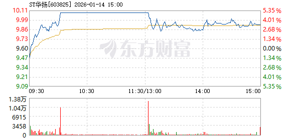 ST华扬与前实控人苏同被谴责 前年被处罚10年市场禁入
